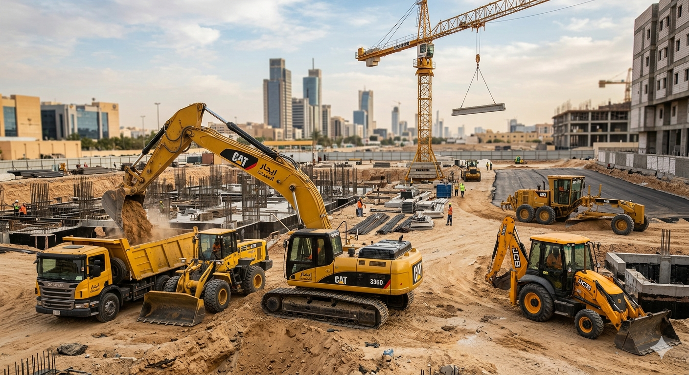 تبحث عن المعدة المناسبة لمشروعك؟ إليك الدليل الكامل لأنواع آليات الحفر والرفع.