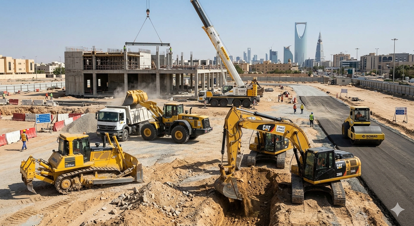 أفضل أنواع المعدات الثقيلة للإيجار: الكفاءة والقوة في موقع العمل.